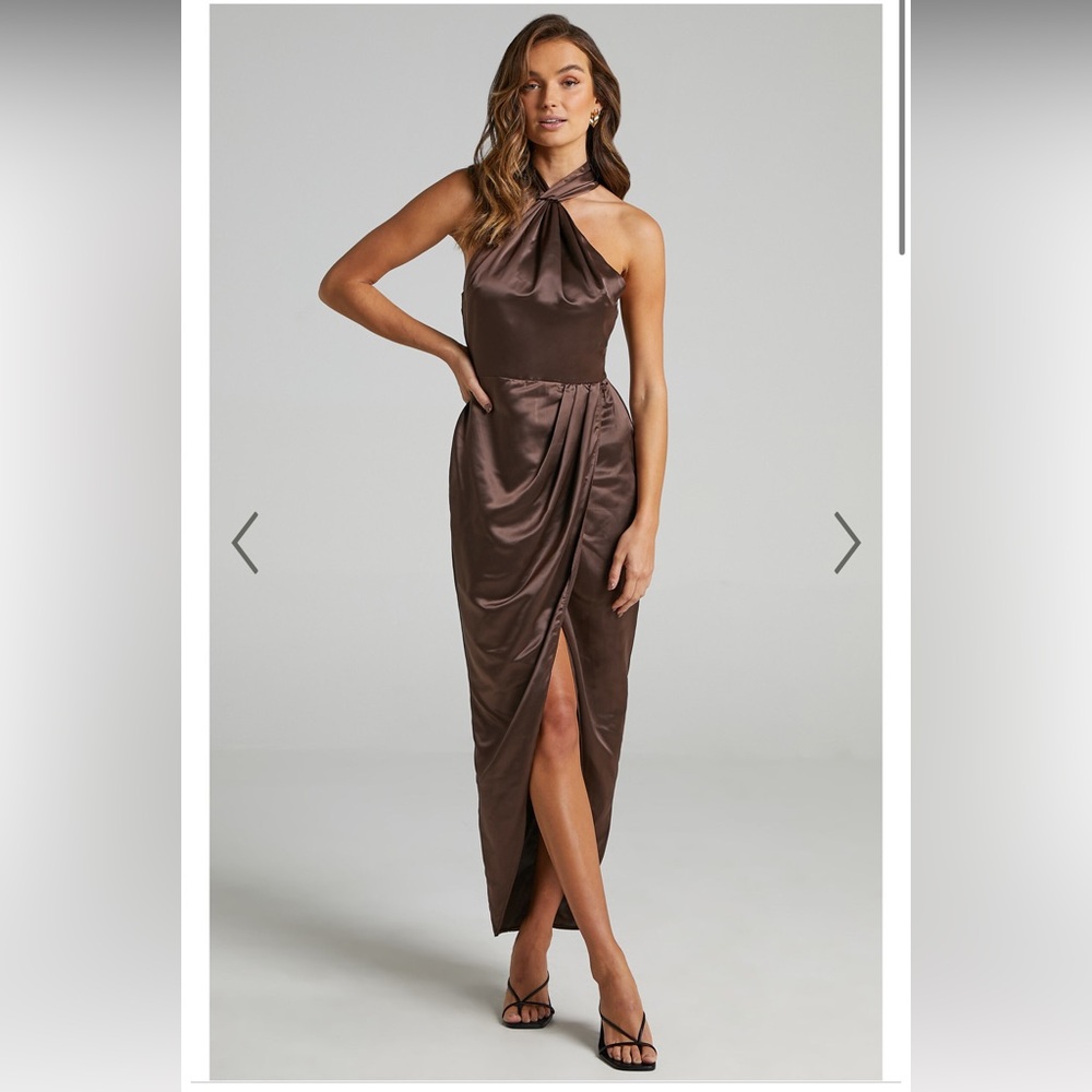 Showpo Unreal Dream Hi Lo Tulip Hem Wrap Midi Sz 6